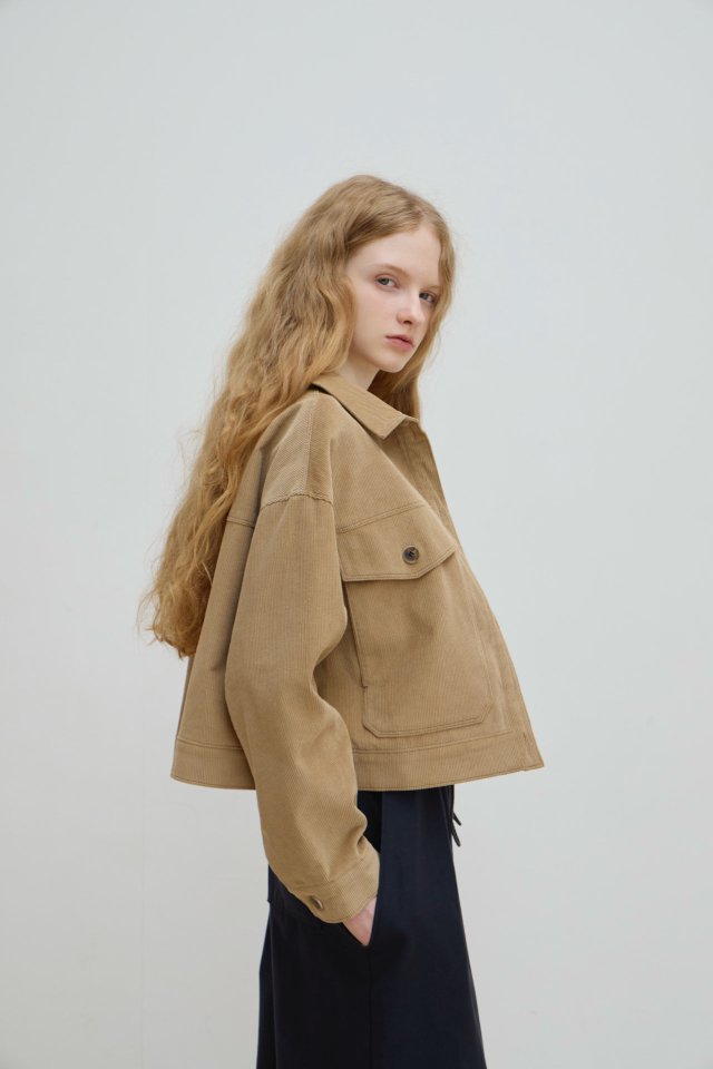 Logarden - Korean Women Fashion - #womensfashion - Corduroy Deer Jacket - 5