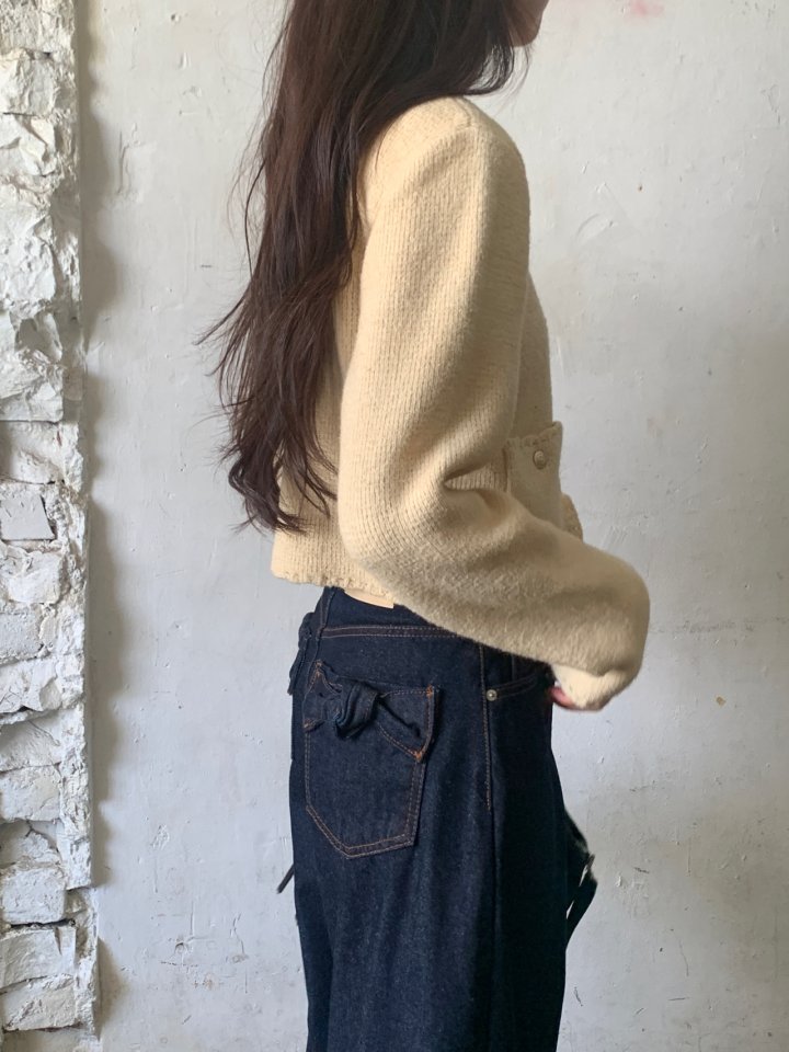 Logarden - Korean Women Fashion - #womensfashion - Ribbon Denim Pants - 11