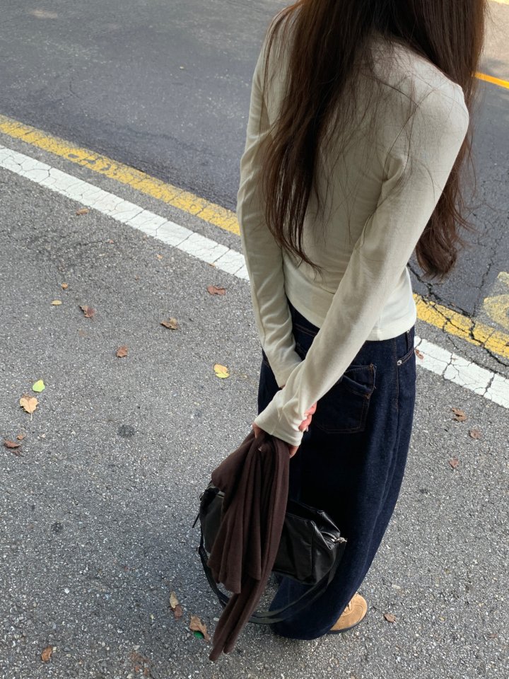 Logarden - Korean Women Fashion - #womensfashion - Ribbon Denim Pants - 9