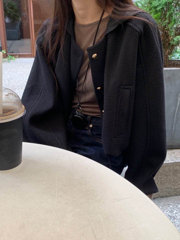 Logarden - Korean Women Fashion - #womensfashion - Knit Hoodie Jumper - 7