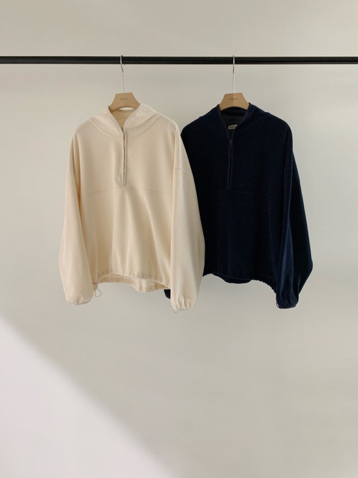 Logarden - Korean Women Fashion - #womensfashion - River Half Zip-up Pullover