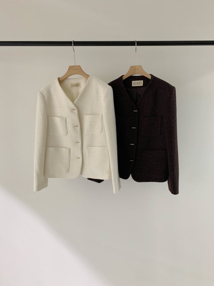 Logarden - Korean Women Fashion - #womensfashion - V Wool Jacket