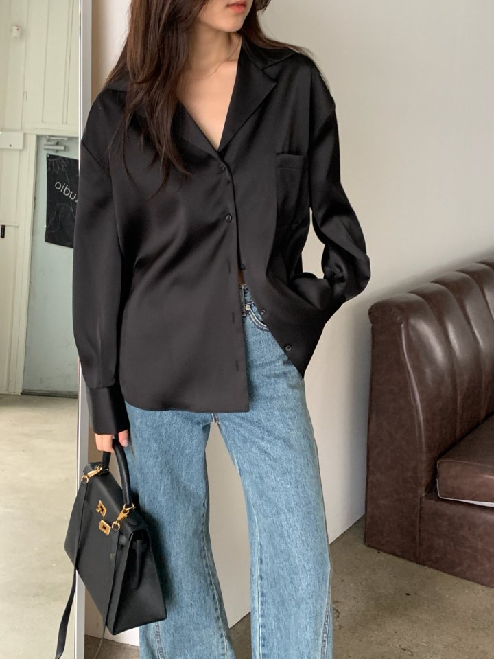 Logarden - Korean Women Fashion - #womensfashion - Kendall Satin Blouse - 2