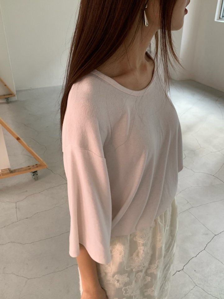 Logarden - Korean Women Fashion - #womensfashion - Angora Slit Tee - 9