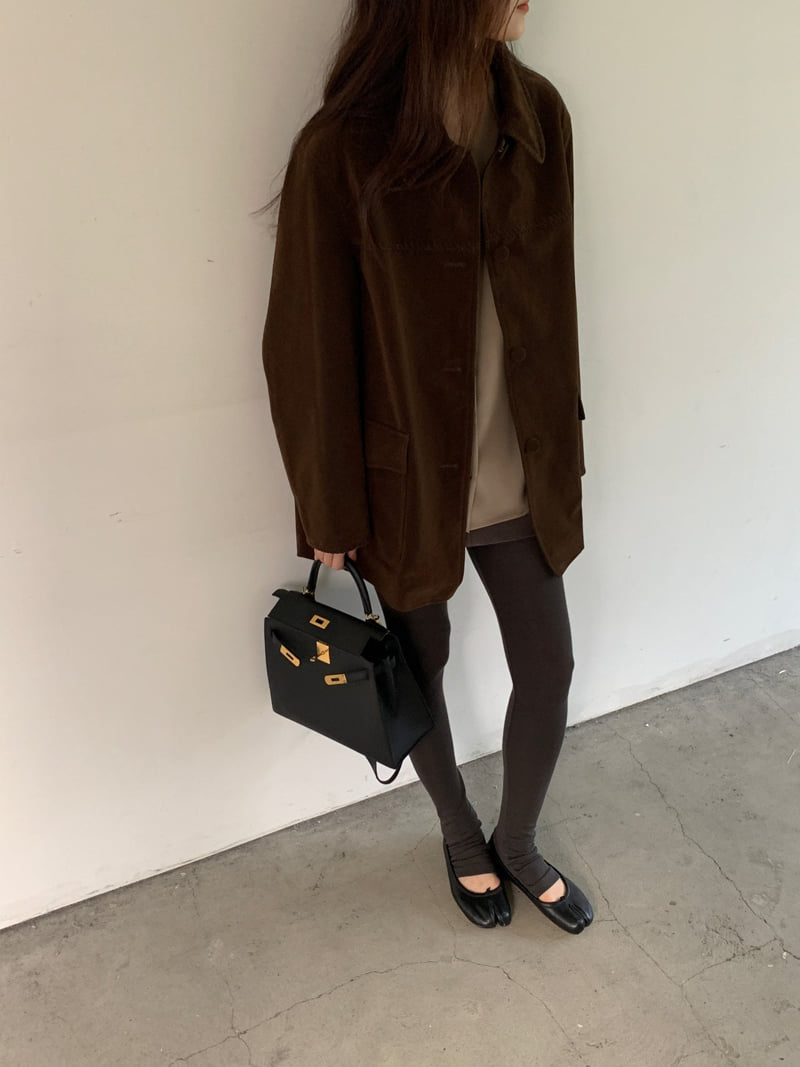 Logarden - Korean Women Fashion - #womensfashion - Braided Suede Jacket - 9