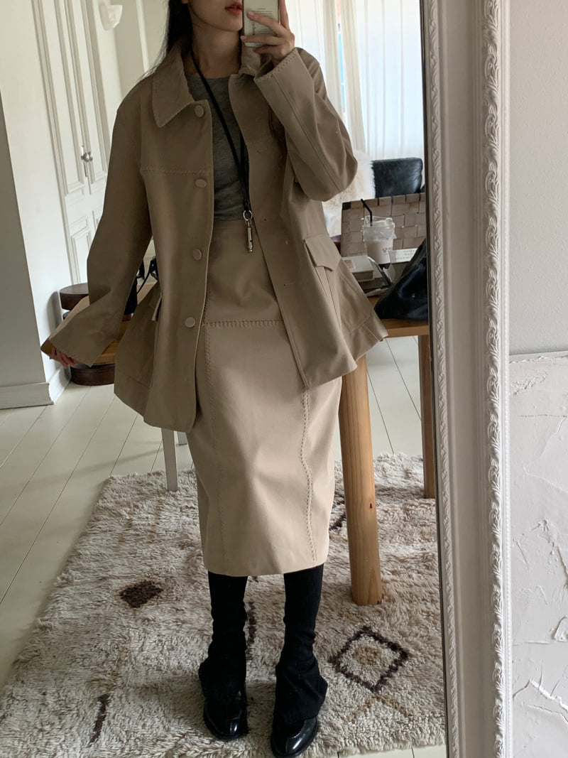 Logarden - Korean Women Fashion - #momslook - Braided Suede Skirt - 4