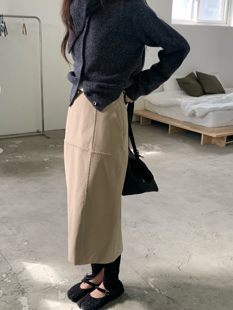 Logarden - Korean Women Fashion - #womensfashion - Braided Suede Skirt - 6