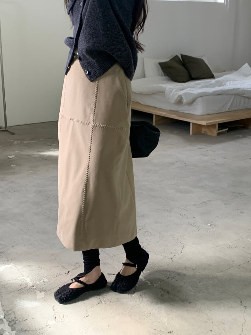Logarden - Korean Women Fashion - #womensfashion - Braided Suede Skirt - 8