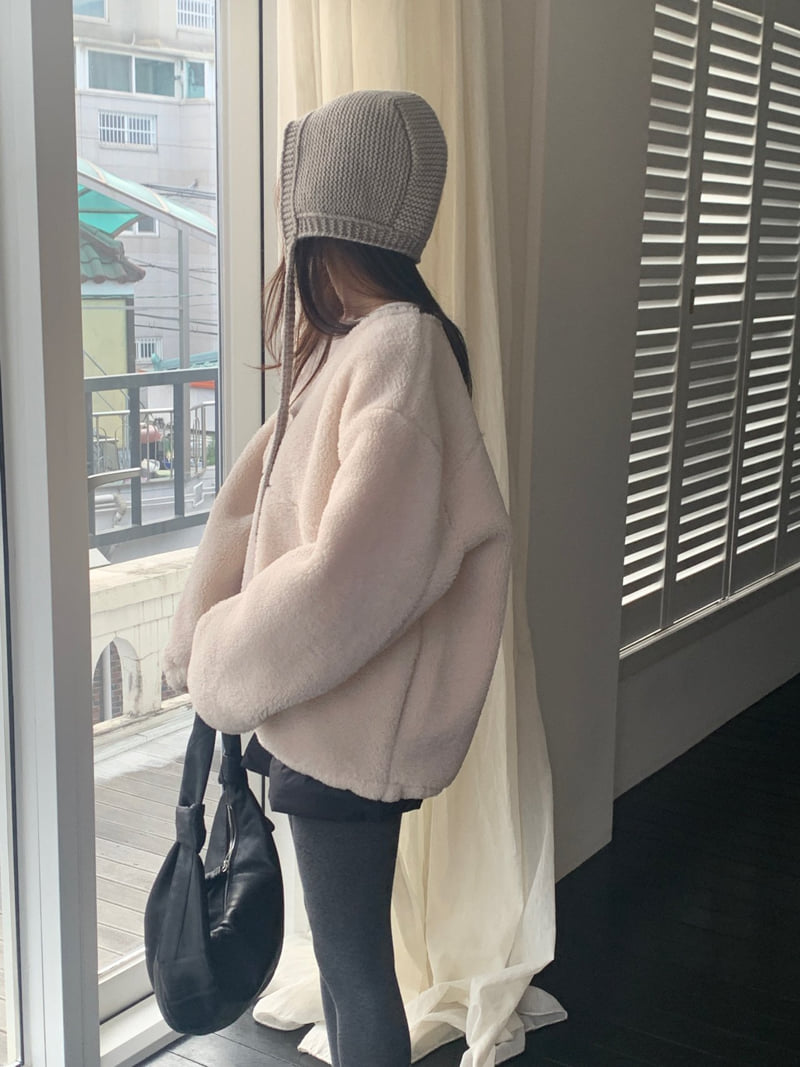 Logarden - Korean Women Fashion - #womensfashion - Fleece Sweatshirt - 6
