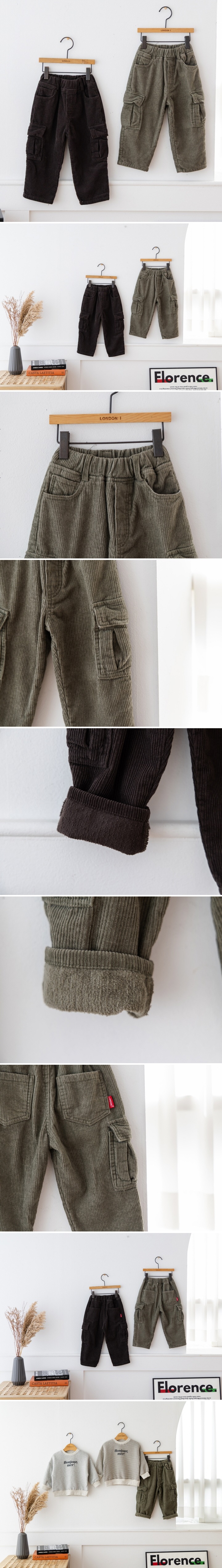 London I - Korean Children Fashion - #childofig - Peach Corduroy Pants