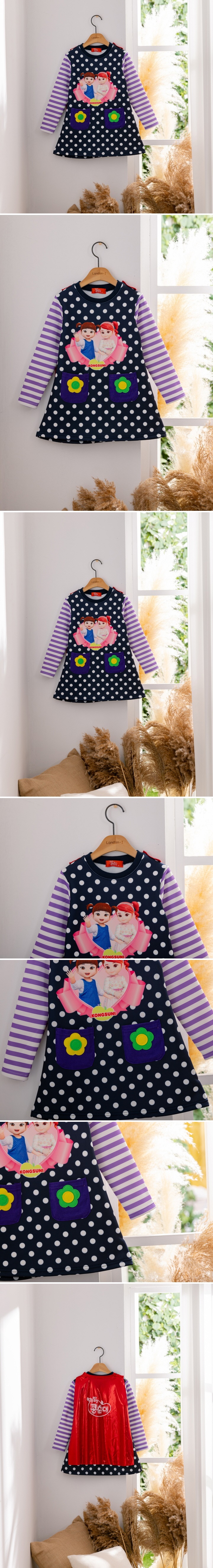 London I - Korean Children Fashion - #littlefashionista - Kongsuni Dot Cape One-piece