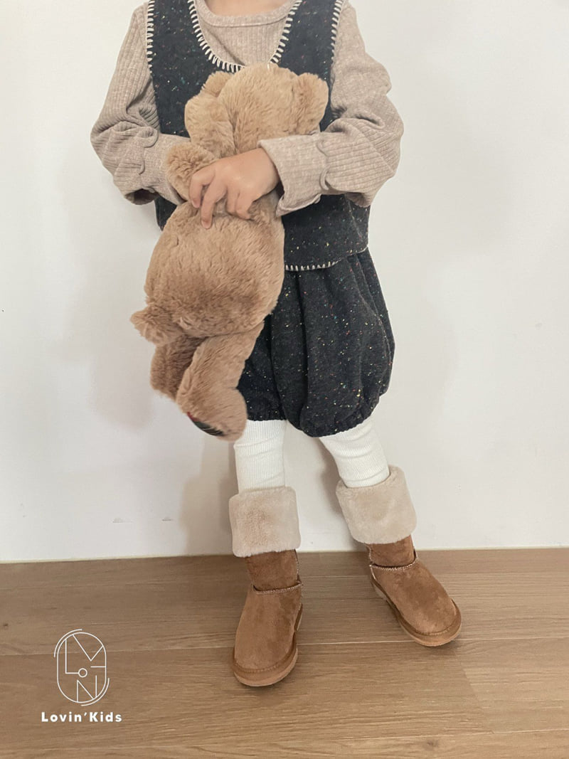 Lovin - Korean Baby Fashion - #babyboutique - Tweed Balloon Pants - 6