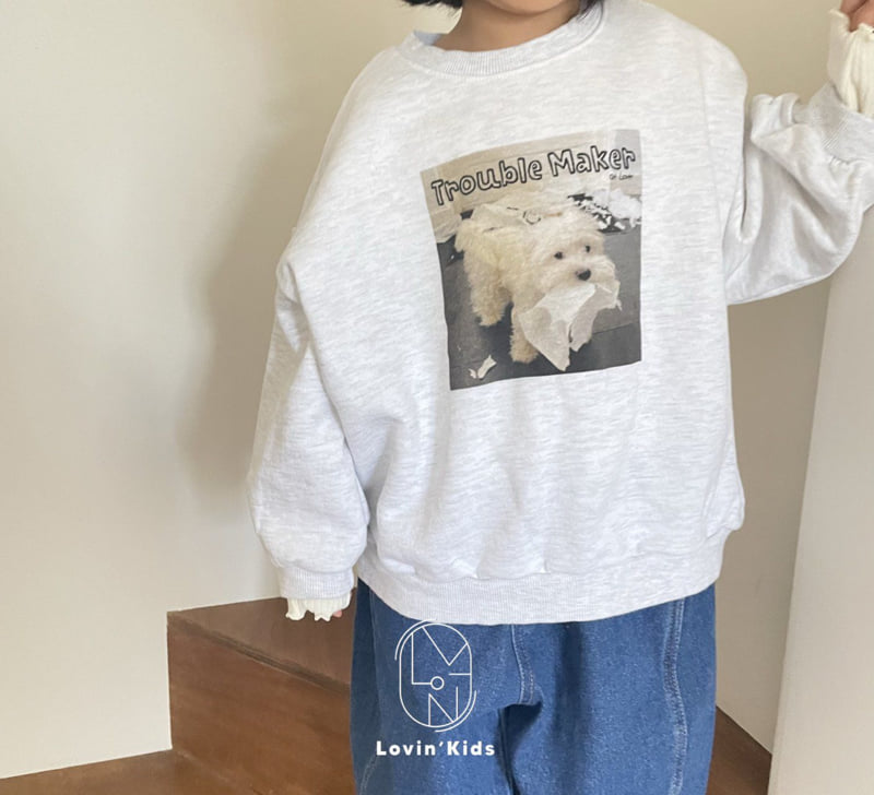 Lovin - Korean Baby Fashion - #babyboutique - Trouble Sweatshirt - 5