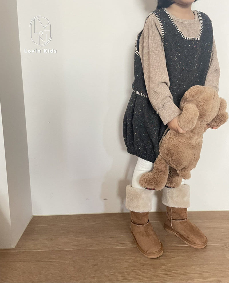 Lovin - Korean Baby Fashion - #babyboutiqueclothing - Tweed Balloon Pants - 8