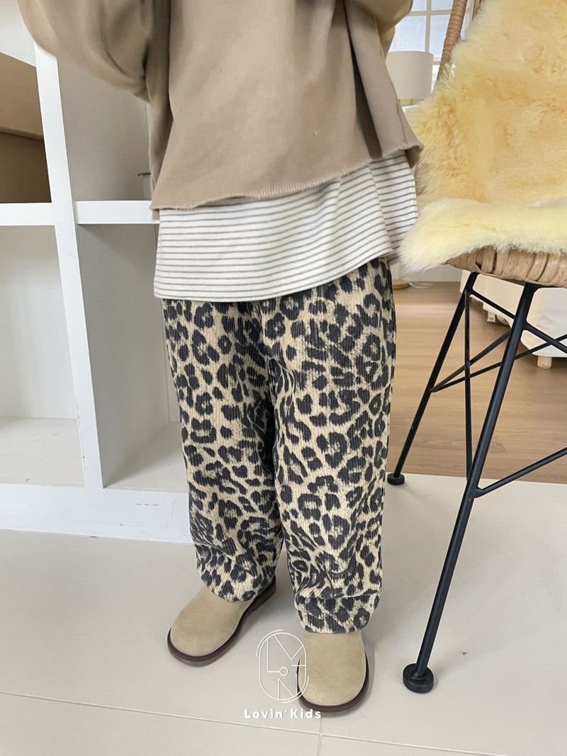 Lovin - Korean Baby Fashion - #babyboutiqueclothing - Leopard Pants - 3