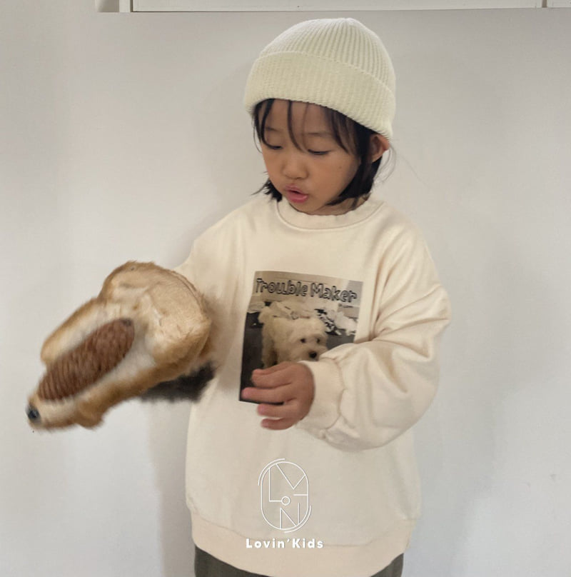 Lovin - Korean Baby Fashion - #babyclothing - Trouble Sweatshirt - 8