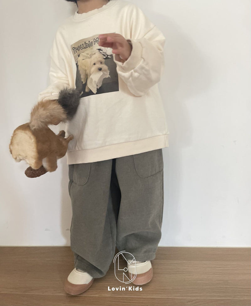 Lovin - Korean Baby Fashion - #babyfashion - Trouble Sweatshirt - 9