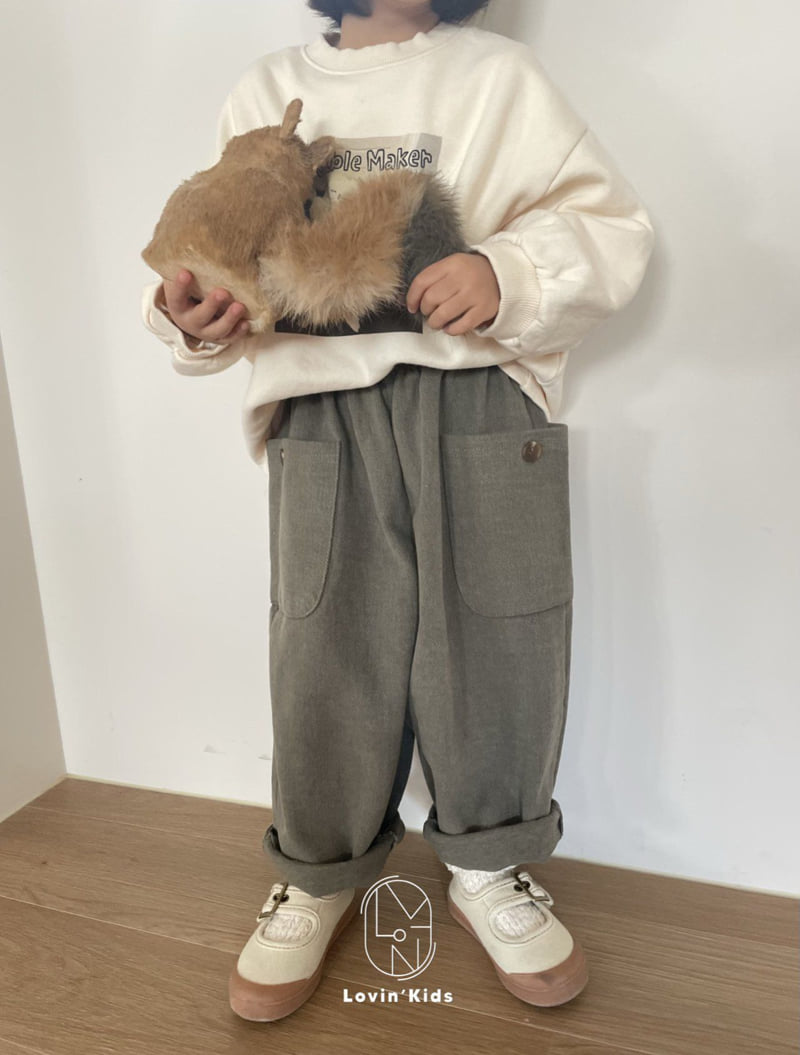 Lovin - Korean Baby Fashion - #babyfever - Pocket Mood Pants - 3