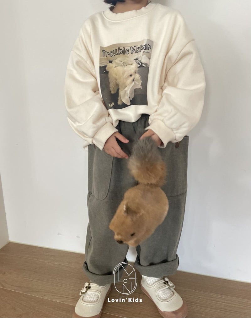 Lovin - Korean Baby Fashion - #babygirlfashion - Trouble Sweatshirt - 11