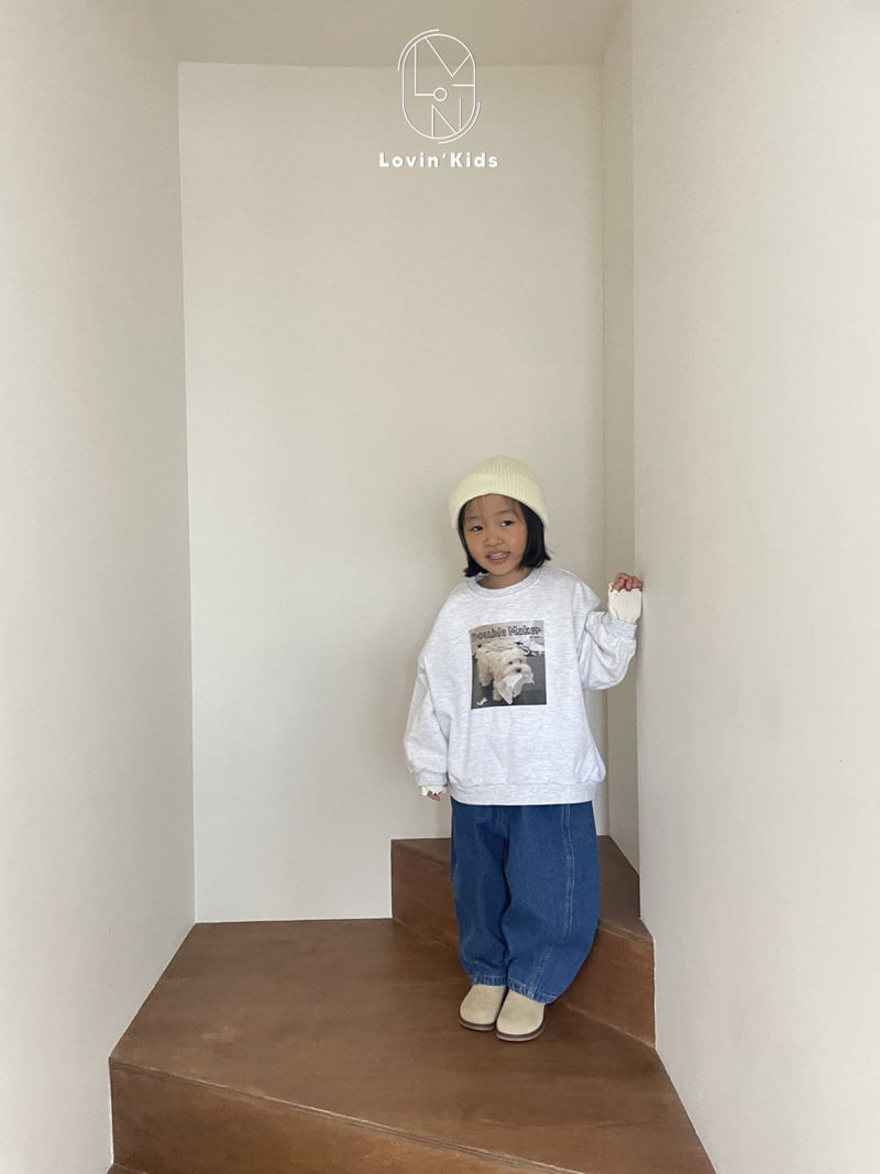 Lovin - Korean Baby Fashion - #babylifestyle - Boyfit Brushed Denim Pants - 6