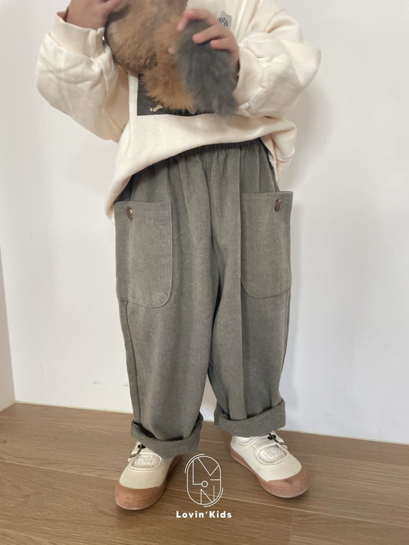 Lovin - Korean Baby Fashion - #babyootd - Pocket Mood Pants - 7
