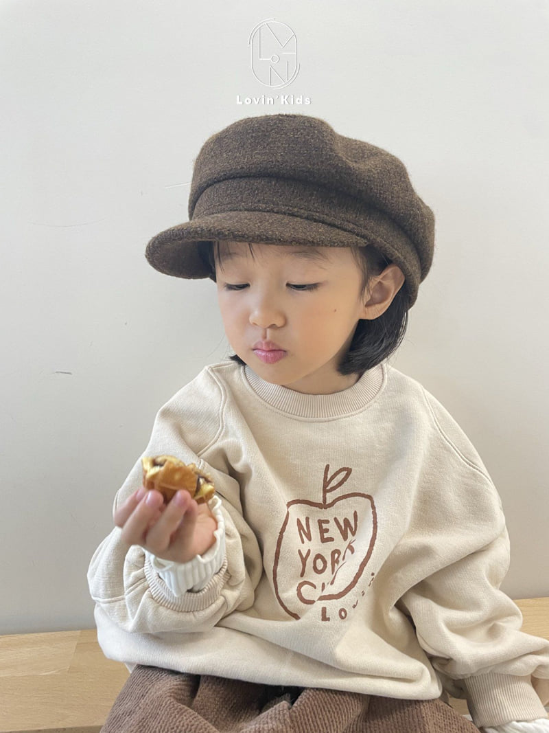 Lovin - Korean Baby Fashion - #babyootd - New York Apple Sweatshirt - 3