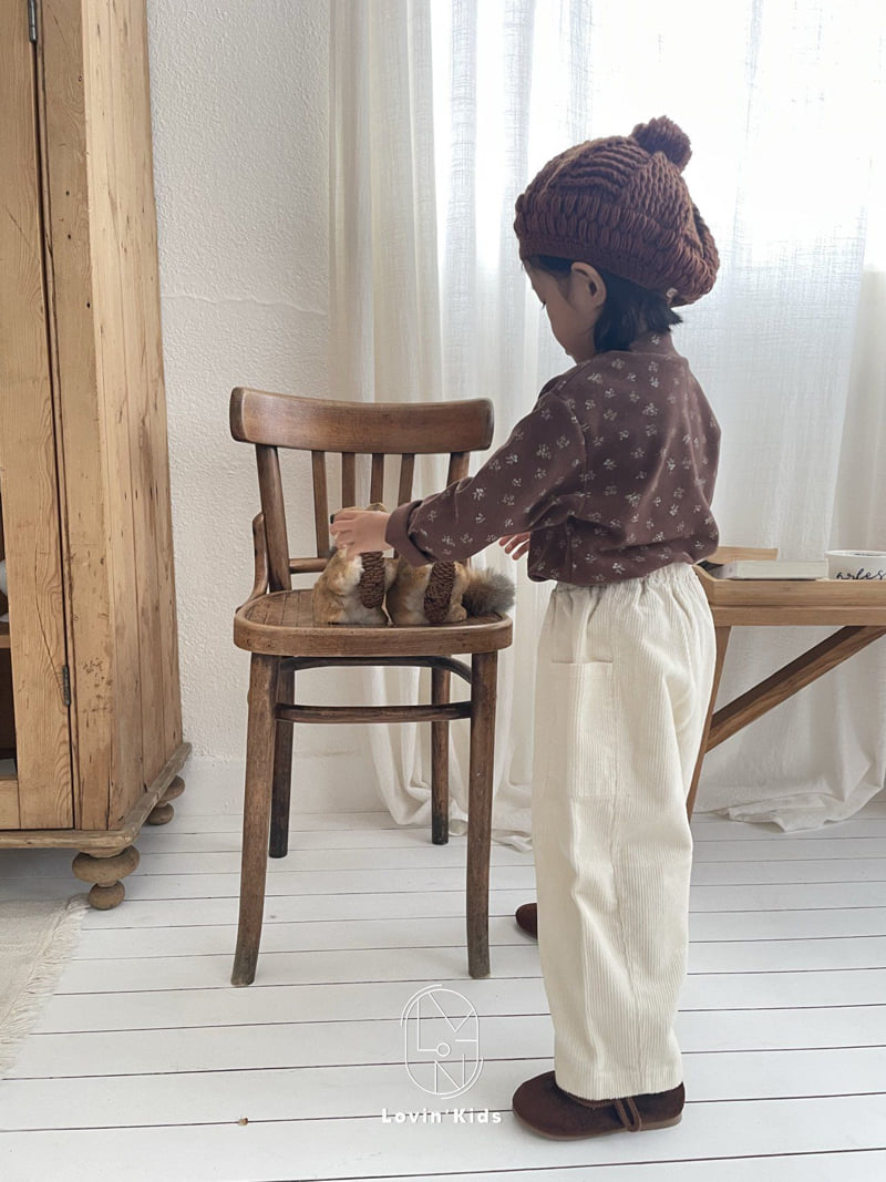 Lovin - Korean Baby Fashion - #babyootd - Button Corduroy Pants - 3