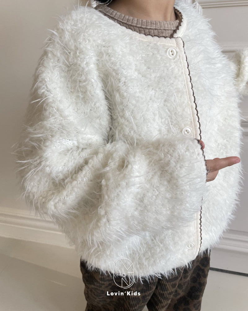 Lovin - Korean Baby Fashion - #babyoutfit - Fur Cardigan - 7