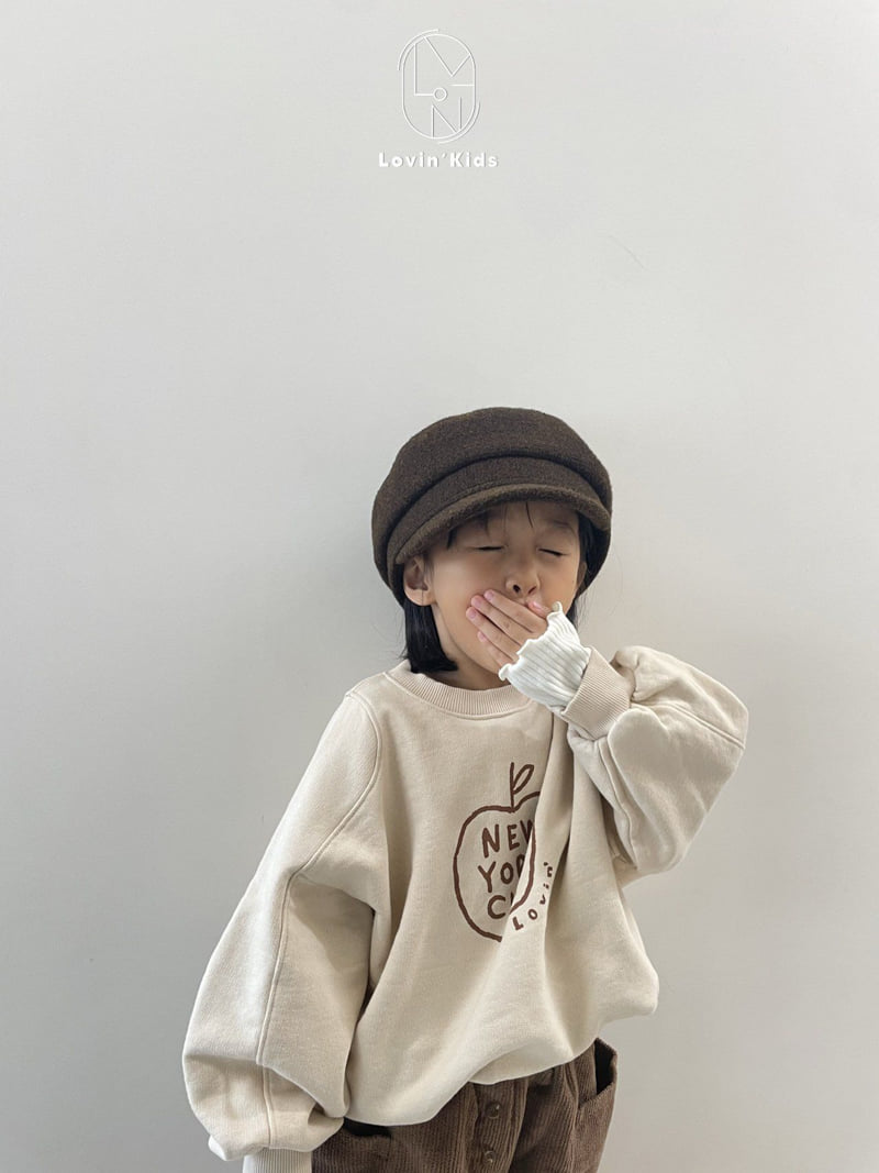 Lovin - Korean Baby Fashion - #babyootd - New York Apple Sweatshirt - 4