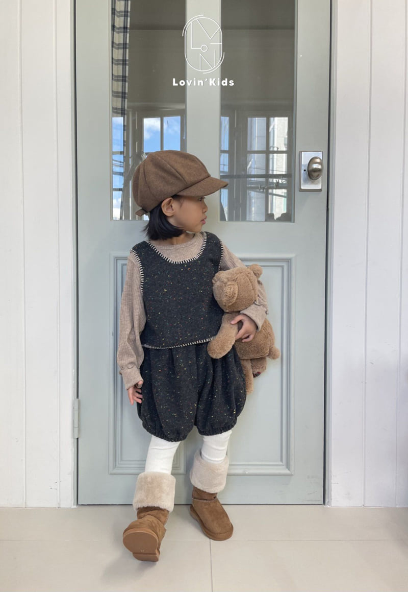 Lovin - Korean Baby Fashion - #babyoutfit - Tweed Vest - 3