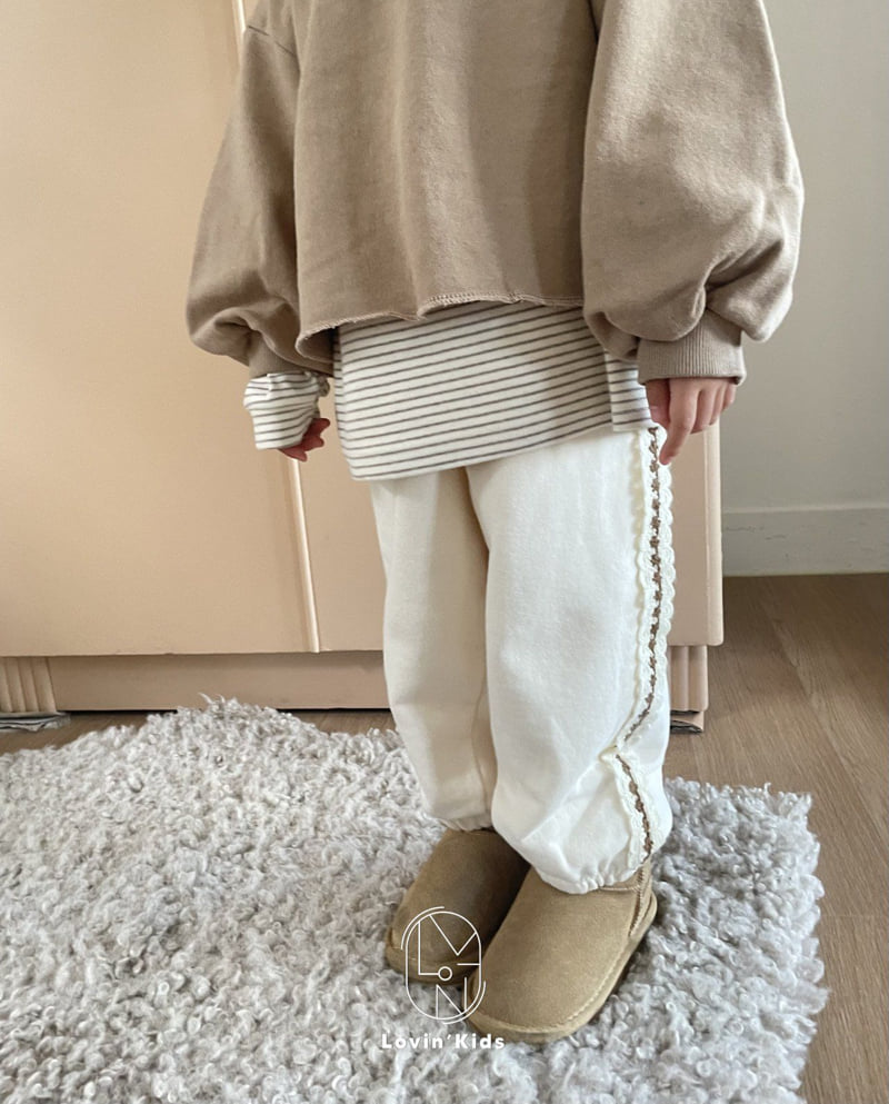 Lovin - Korean Baby Fashion - #babyoutfit - Crop Sweatshirt - 6