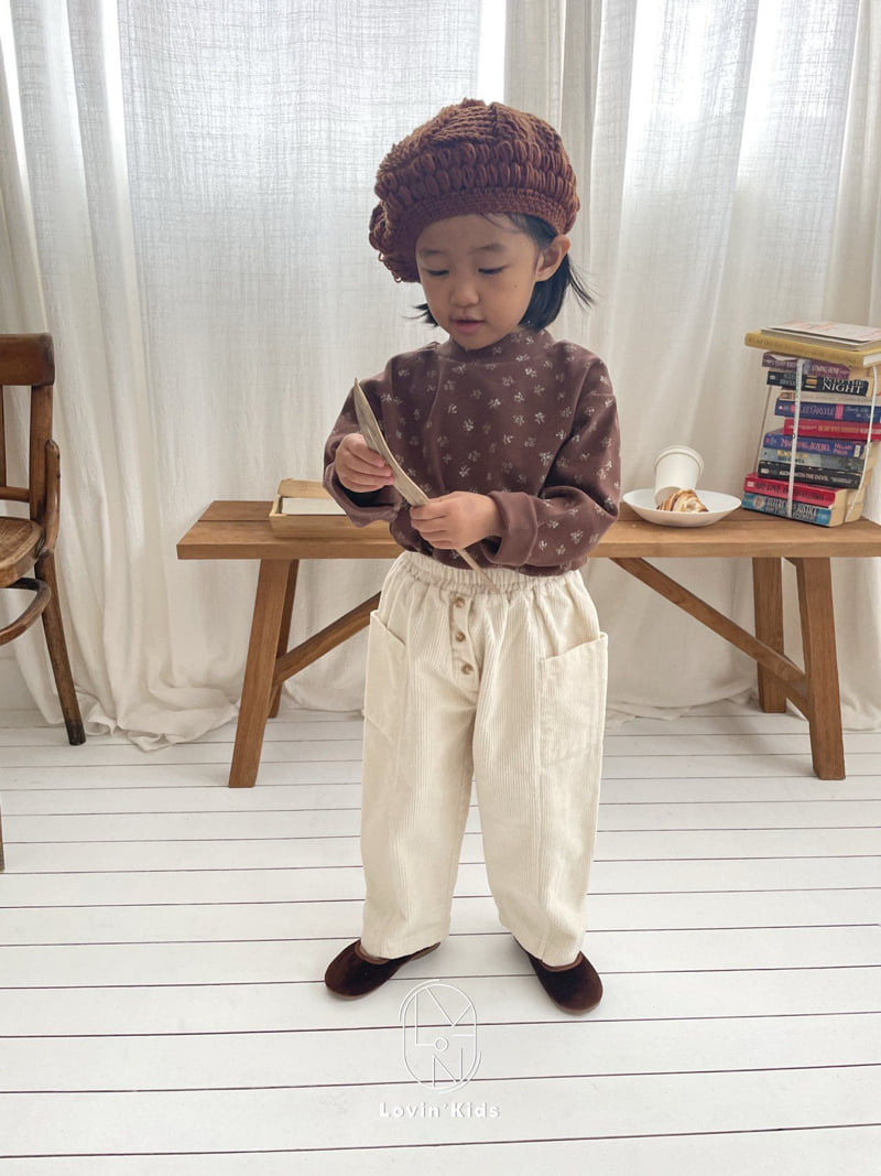 Lovin - Korean Baby Fashion - #babyootd - Button Corduroy Pants - 4