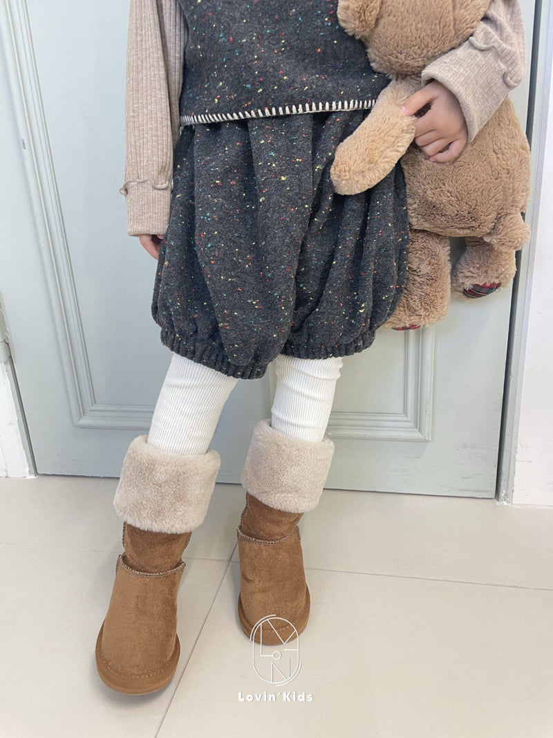 Lovin - Korean Baby Fashion - #babywear - Tweed Balloon Pants - 3