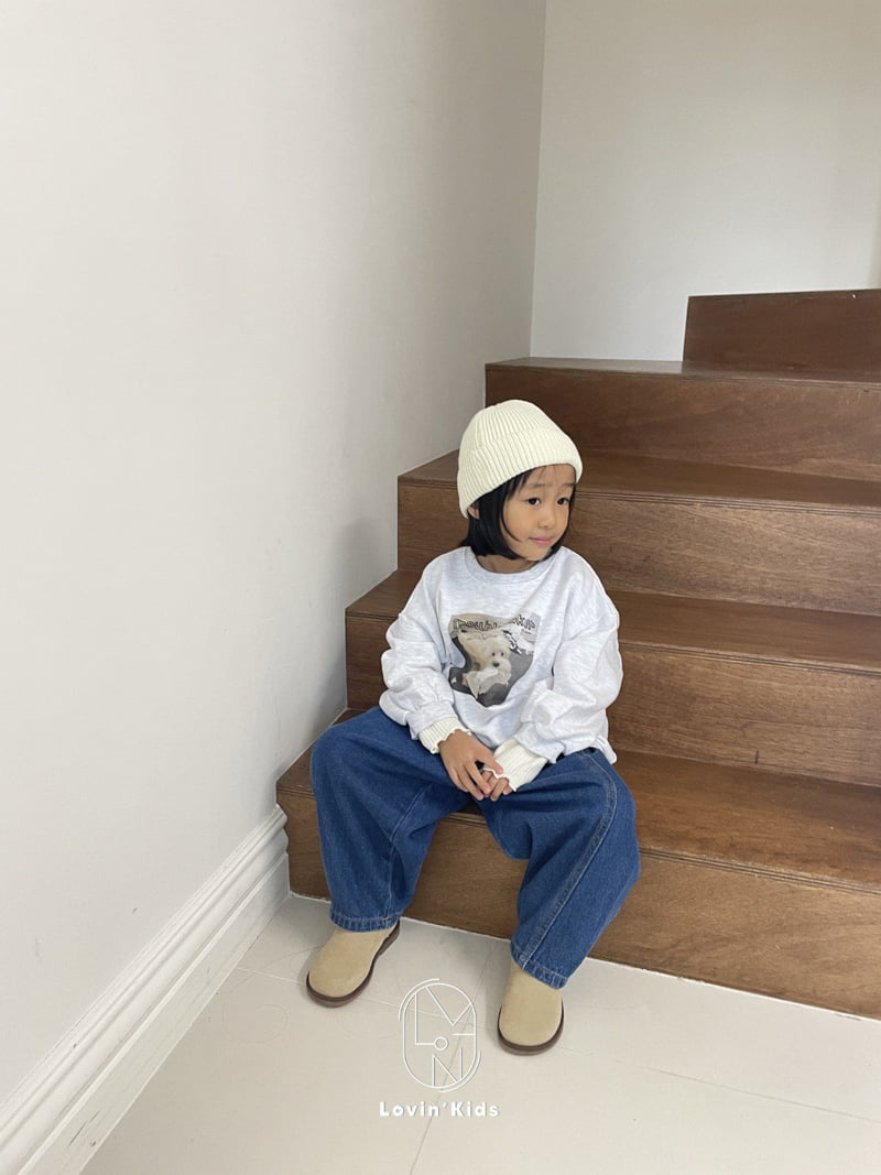 Lovin - Korean Baby Fashion - #babywear - Boyfit Brushed Denim Pants - 11