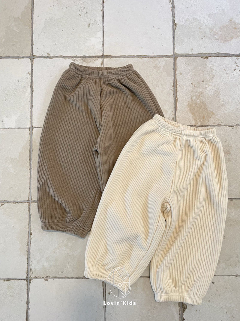 Lovin - Korean Baby Fashion - #onlinebabyboutique - Daily Warm Ribbed Pants - 10