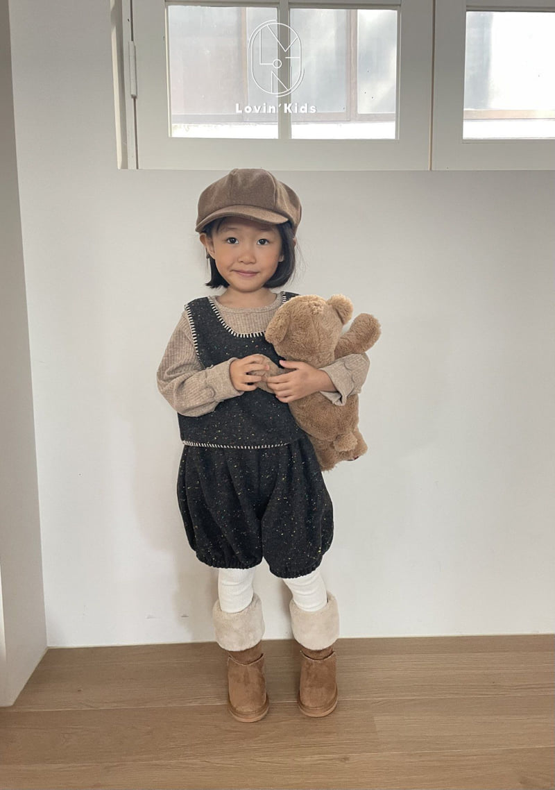 Lovin - Korean Baby Fashion - #onlinebabyboutique - Tweed Vest - 5