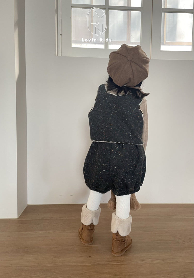 Lovin - Korean Baby Fashion - #babywear - Tweed Balloon Pants - 4