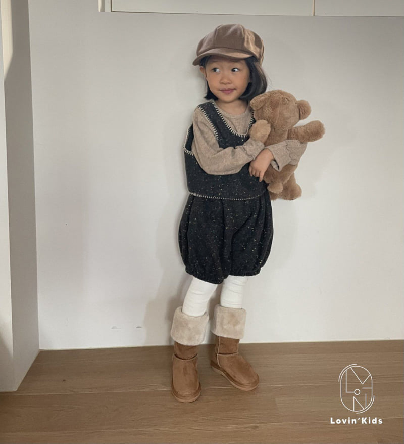 Lovin - Korean Baby Fashion - #onlinebabyshop - Tweed Vest - 6