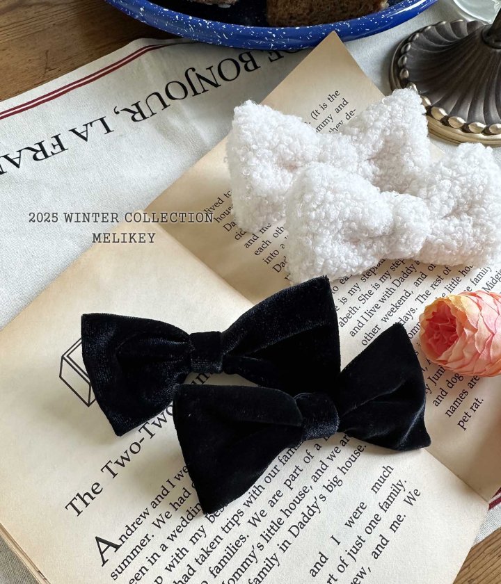 Melikey - Korean Children Fashion - #kidzfashiontrend - Two Ribbon Brooch - 4
