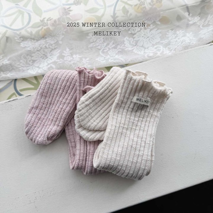 Melikey - Korean Children Fashion - #Kfashion4kids - Boca Ribbed Long Socks - 3