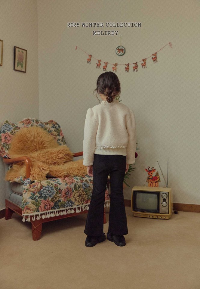 Melikey - Korean Children Fashion - #Kfashion4kids - Velour Bootcut Pants - 9