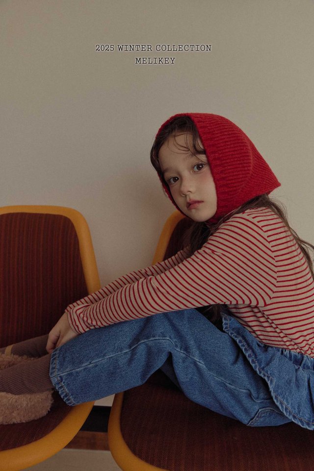 Melikey - Korean Children Fashion - #Kfashion4kids - Merry Stripe Turtleneck Tee - 7