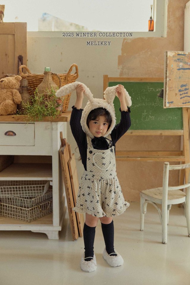 Melikey - Korean Children Fashion - #Kfashion4kids - Ribbon Dot Frill Suspender Pants - 10