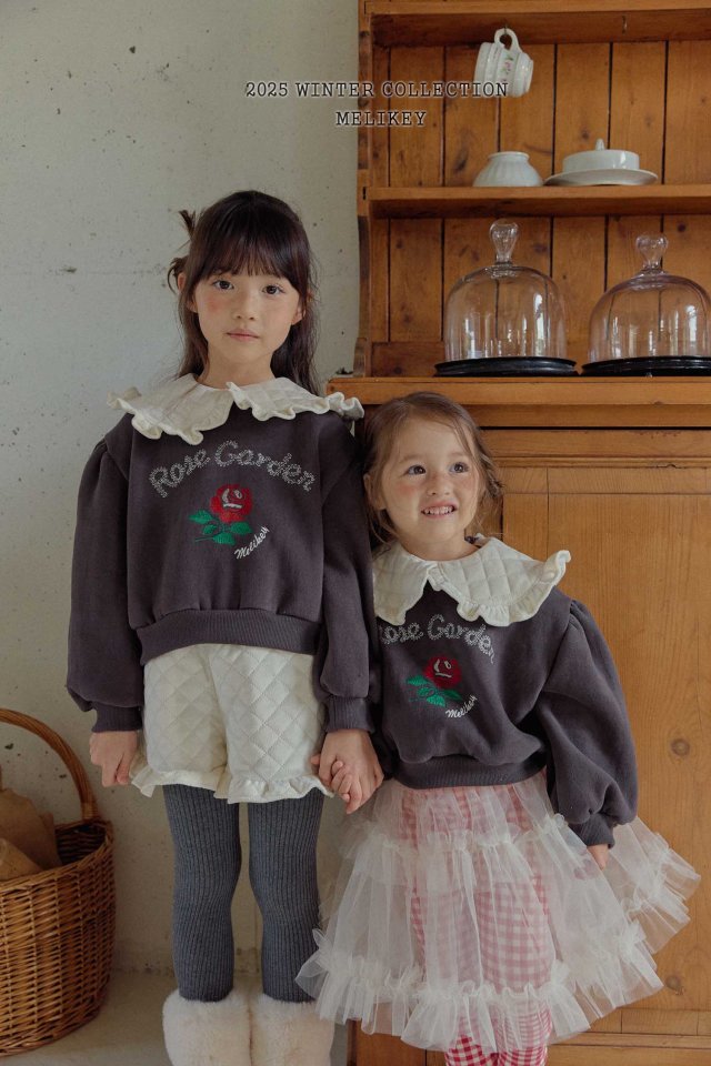 Melikey - Korean Children Fashion - #Kfashion4kids - Rose Garden Sweatshirt - 6