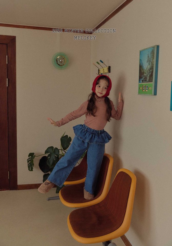 Melikey - Korean Children Fashion - #Kfashion4kids - Jane Frill Jeans - 3