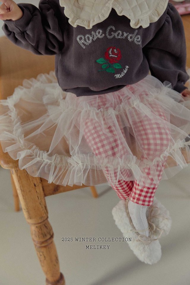 Melikey - Korean Children Fashion - #Kfashion4kids - Check Tutu Leggings Skirt - 7