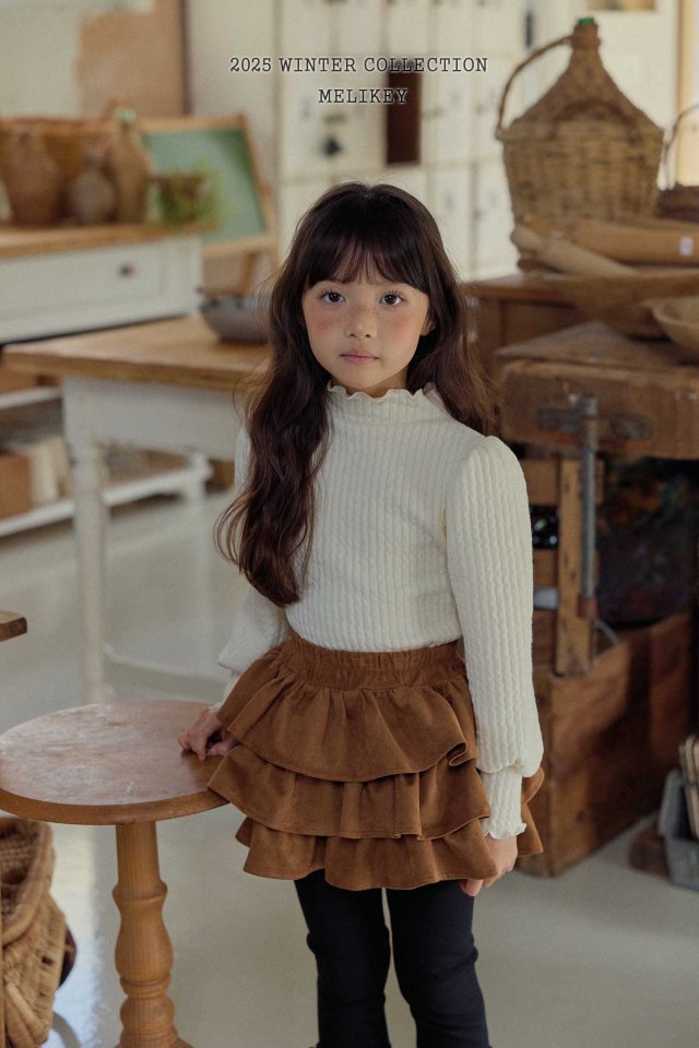 Melikey - Korean Children Fashion - #Kfashion4kids - Three Layered Leggings Skirt - 6