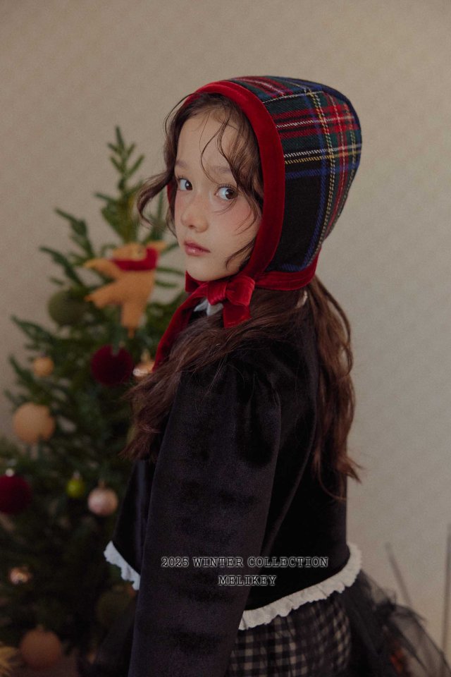 Melikey - Korean Children Fashion - #childofig - Chris Check Bonnet - 5