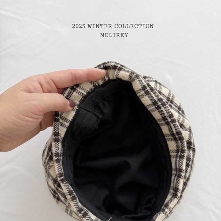 Melikey - Korean Children Fashion - #prettylittlegirls - Wool Check Beret - 4