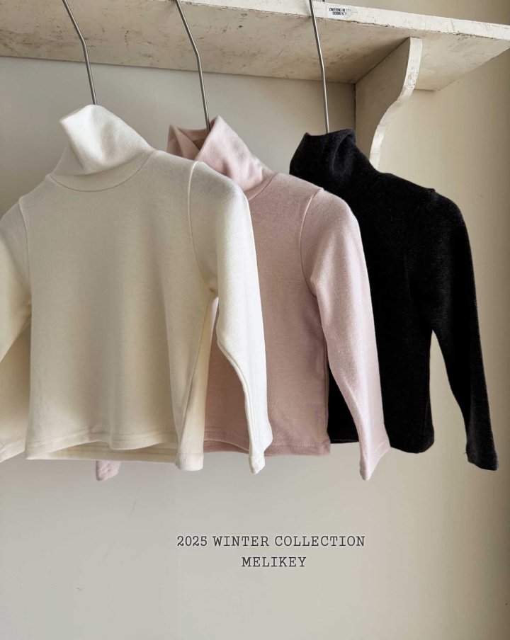Melikey - Korean Children Fashion - #childofig - Snow Wool Turtleneck Tee - 3